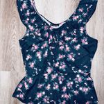 Luna Moon Women’s Floral Peplum Juniors Top Size 1XL NWT *Fits Smaller* Photo 2