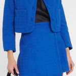 Proenza Schouler  White Label‎ Cropped Tweed Blazer Royal Blue Size 4 NWOT Photo 0