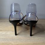 Stuart Weitzman  Black Square Toe Heeled Sandals Minimalist Quiet Luxury 9.5B 40 Photo 5