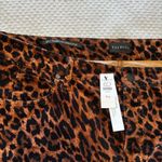 Talbots  Straight Leg Corduroy Pant Full Length High Waist Leopard Print 16W NWT Photo 3