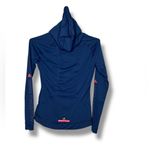 Stella McCartney Adidas collab quarter Zip Up Long Sleeve athletic Hoodie Top Sm Blue Photo 5