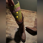 Durango  brown Pull On Heeled Harness Western Cowboy  Boots Size 6.5 NWT Photo 1