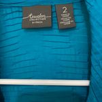 Chico's Vibrant Teal Blue Textured Jacket Blazer Tunic Sz 2 -L 12 Photo 10