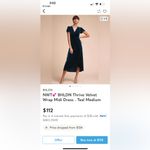 BHLDN  Midnight Velvet Midi Dress Photo 1