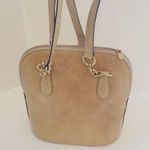 Saks Leather Beige shoulder bag Photo 0