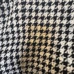 ZARA  Black White Houndstooth Coat Blazer Dress XS Tailored Mini Jacket Dress Photo 12