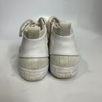 Converse Sloane mid top sneakers leather canvas white womens size 6.5 punk Photo 3