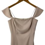Jay Godfrey Downie Gown Midi Dress Nude Pink Off Shoulder Stretch Size 2 Photo 2