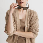 Madewell New!  Open-Stitch Crop Cardigan Sweater, size XXS‎ Photo 0