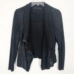 ZARA Woman Asymmetrical Zipper Faux Suede Moto Jacket Size S Photo 1