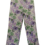 Loft Ann Taylor Laura Straight Leg Ankle Pants Floral Purple Green Size 10 Photo 0