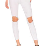 Free People Anthro Sz 24 Jeans High Rise Busted White Distressed Skinny Women’s Photo 0