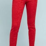 Anthropologie Pilcro High-Rise Skinny Ankle Jeans Red Size 27 Photo 2