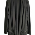 LOGO By Lori Goldstein  Charcoal Open Front Blazer Photo 0
