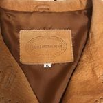 Carroll original wear leather tassel fringe western rodeo jacket coat Y2K M fall Tan Size M Photo 7