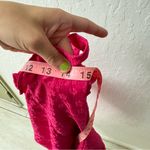 Line and Dot  Hot Pink Penelope Mini Dress Ruffle Sleeve Off Shoulder Floral XS Photo 8