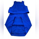 SUNCOO Paris Cyrus Electric Blue Mini Dress Open Back Sleeveless Pockets Size 12 Photo 9