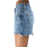 Levi's  501 Women's Blue High Waisted Raw Hem Frayed Cut Off Denim Jean Shorts 27 Photo 1