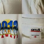 2013 Hawaii T Shirt Palm Trees Summer Graphic Tee Cotton Solid Adult White S Photo 4