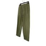 Outback Red Vintage Pleated High Waist Trousers Olive Green 100% Cotton Pants S Photo 3