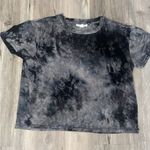 Bailey blue  Black and Gray Tie-Dye Short Sleeve Tee Photo 6