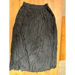 Prairie Western Boho Cottage Core Cowgirl Peasant Maxi Skirt Medium Broomstick Black Photo 2