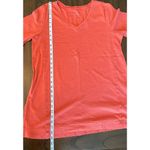 J.Jill  Women’s Shirt Size Large Orange 100% Pima Cotton Elbow Sleeve Tunic Top Photo 7