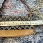 Coach Vintage Y2K Signature Demi Mini Pouch Handbag Tan Canvas Leather 6094 Photo 5