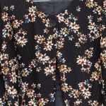 LOGO By Lori Goldstein Logo Lori Goldstein Womens Quilted Floral Jacket Size 16 Black Lagenlook Fairy Photo 3