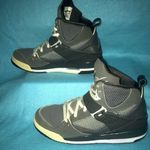 Jordan AIR high top cool gray flights lace up safety straps vintage EUC size 6 Photo 0