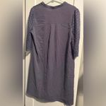 Elegant Purple Lace Sleeve Dress Size M Photo 3
