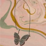 Super cute sparkly butterfly necklace Silver Photo 7