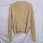 ZARA Women’s Brown Chunky Knit Wool Blend Button Front Cardigan size medium Photo 6