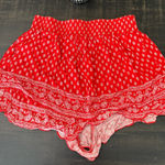 Gianni Bini  Red Patterned Women's Skorts Photo 0