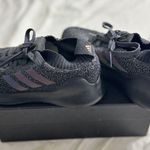 Adidas Running Shoes Women's Size 5.5Pure Bounce Reflective Knit Black Sneakers Photo 0
