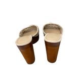 Veronica Beard Guadalupe Platform High Block Heel Sandals Beige Woven Womens 7.5 Photo 2