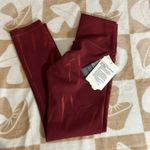 Lululemon NWT  | Wunder Train High Rise Crop 23" Red Leggings | Women's Size 2‎ Photo 2