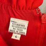 Bill Blass  elegant midi red dress size 6 Photo 11