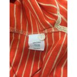 J.Crew  Shirt Orange & Tan Pinstripes Cotton Long Sleeve Boatneck Size Small Photo 8