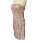 Urban Outfitters  Larissa Sequin Strapless Tube Party Mini Dress Mauve Size Large Photo 6