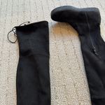 Stuart Weitzman Black Suede Over The Knee Platform 'Playtime' Boots | size 6.5 Photo 3