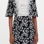 ZARA Combined Floral Lace Bib Dres Photo 4