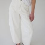 Oak + Fort White Workwear Barrel Jeans Photo 1