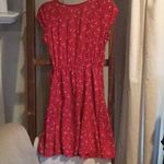Hollister  Red ditsy floral wrap dress Photo 3