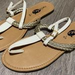 Rue 21  Silver / White Strappy Summer Sandals | Flats Photo 0