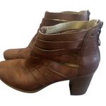 Josef Seibel Bonnie Ankle Booties Cage Cutout Brown Heel Leather Size 39 Women's Photo 6
