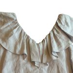 Rebecca Taylor Linen Blend Mini Dress Lilac Ruffle Classic Size 0 Women's Photo 10