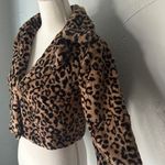 CAbi  Brown Leopard Teddy Jacket Photo 2