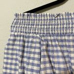 Tularosa Revolve Blue & White Gingham Off Shoulder Smocked Blouse S Photo 2