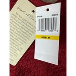 Band of the Free Lea Rhubarb Romantic Boho Ruffle Smocked Crop Top M Red Size M Photo 3